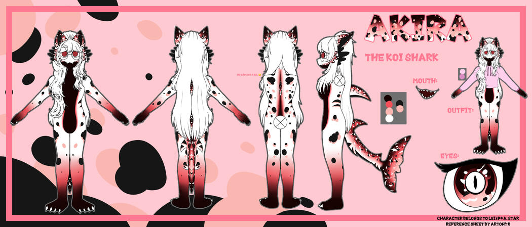 Reference sheet (character belongs to Lei/@va.star) - 50€