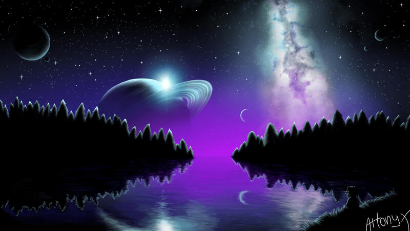 Complex background (character here counts as part of the background) (old art) - 50€